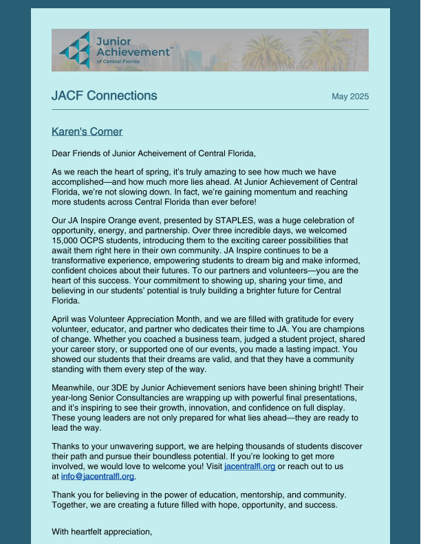 JACF Connections: May 2025