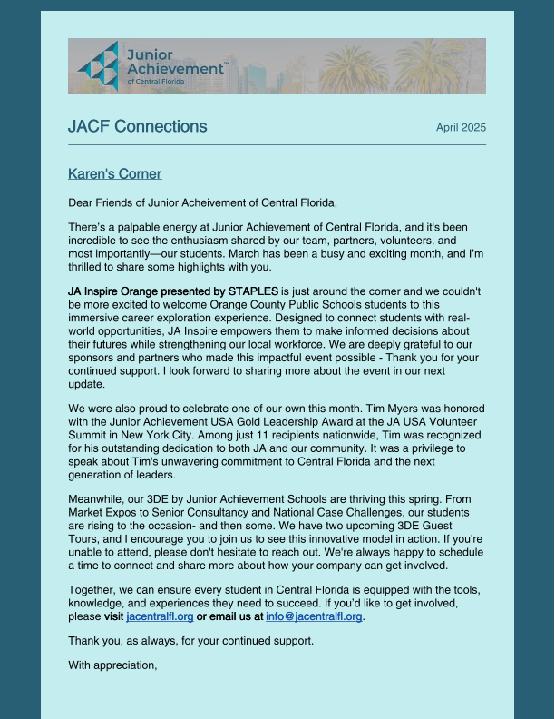JACF Connections: April 2025